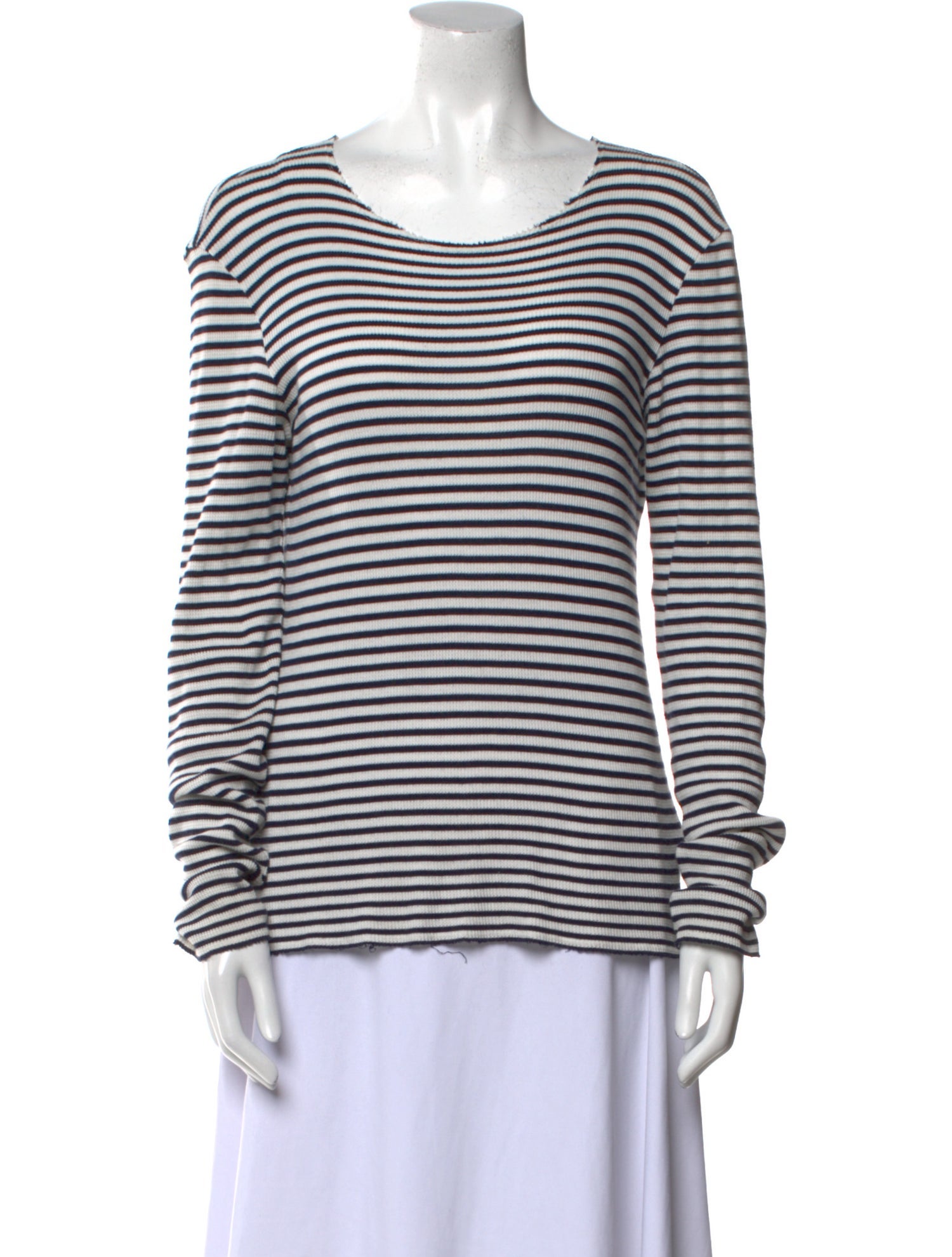 Maison Margiela Striped Crew Neck T-Shirt