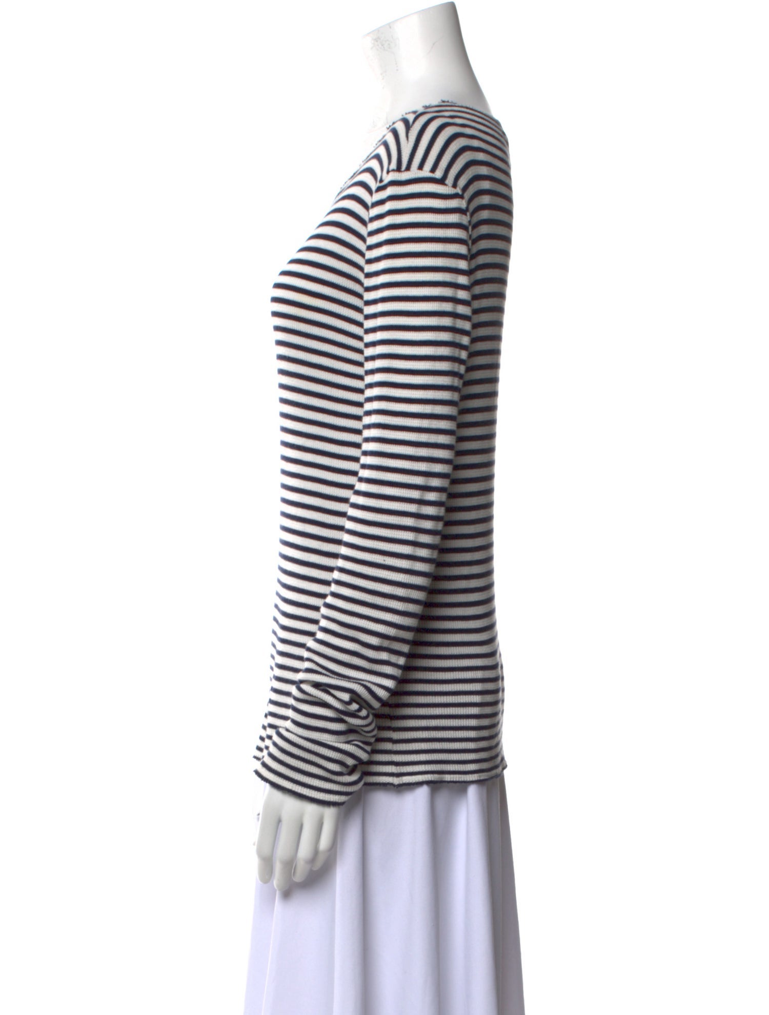 Maison Margiela Striped Crew Neck T-Shirt