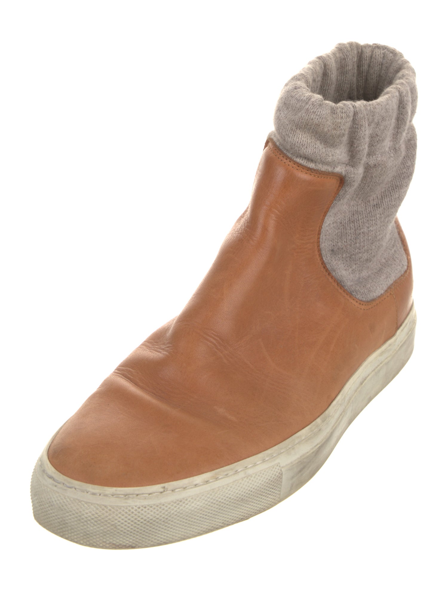 Maison Margiela Leather Wedge Sneakers