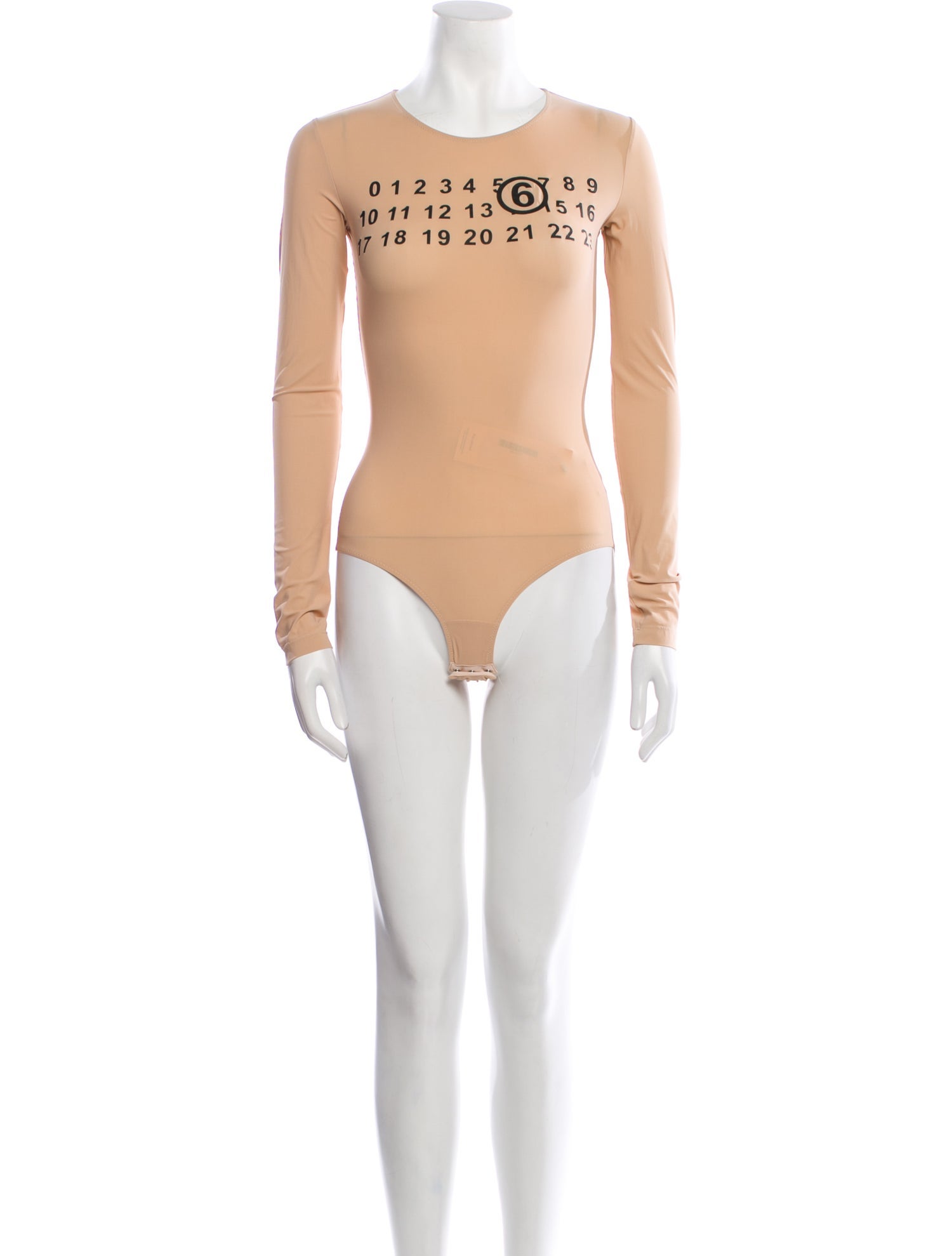 MM6 Maison Margiela 2020 Graphic Print Bodysuit