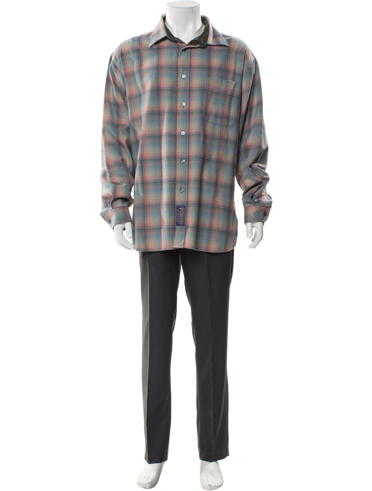 Maison Margiela 2023 x Pendleton Flannel Print Shirt