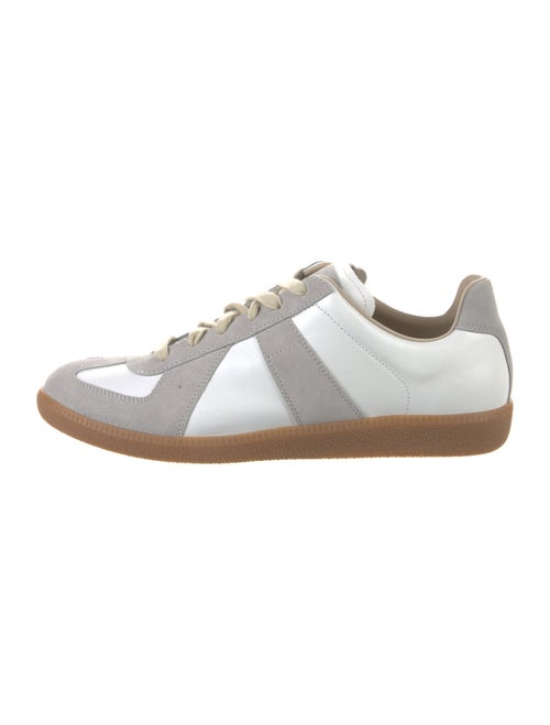 Maison Margiela Leather Colorblock Pattern Sneakers