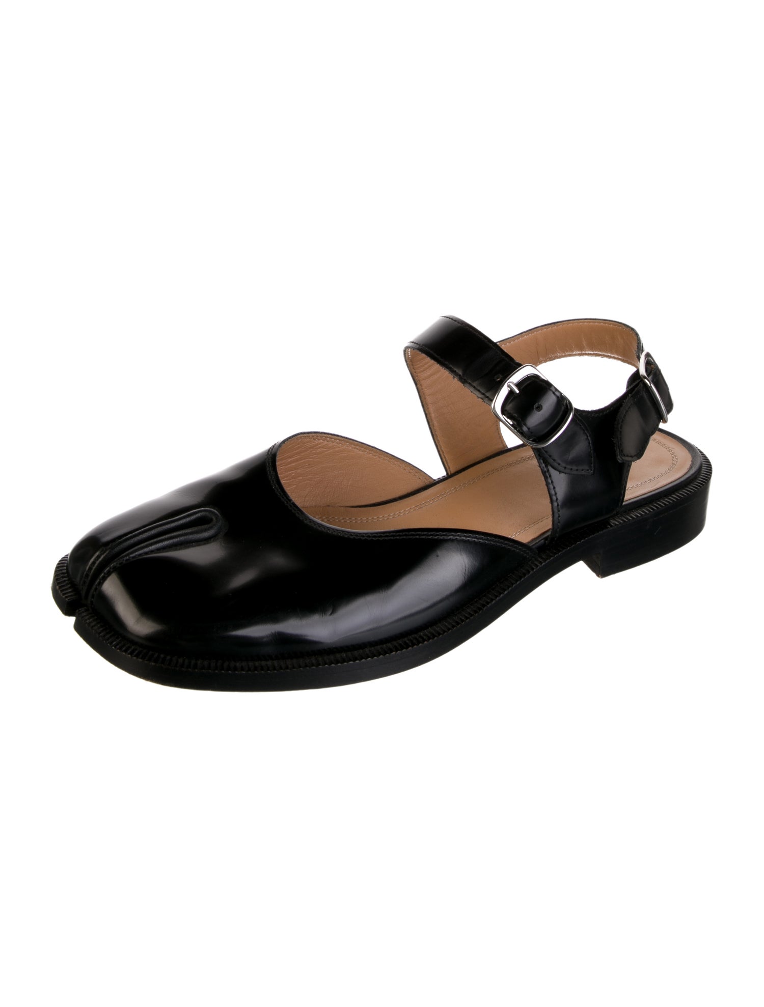 Maison Margiela Leather Slingback Flats