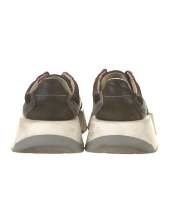 Maison Margiela Suede Colorblock Pattern Sneakers