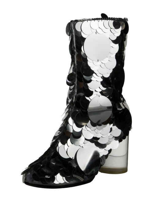 Maison Margiela Sequins Patterned Lace-Up Boots