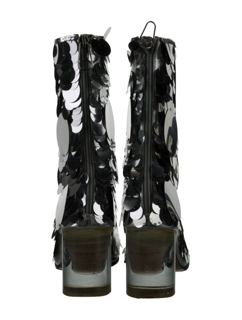Maison Margiela Sequins Patterned Lace-Up Boots