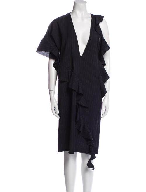 Maison Margiela Virgin Wool Knee-Length Dress