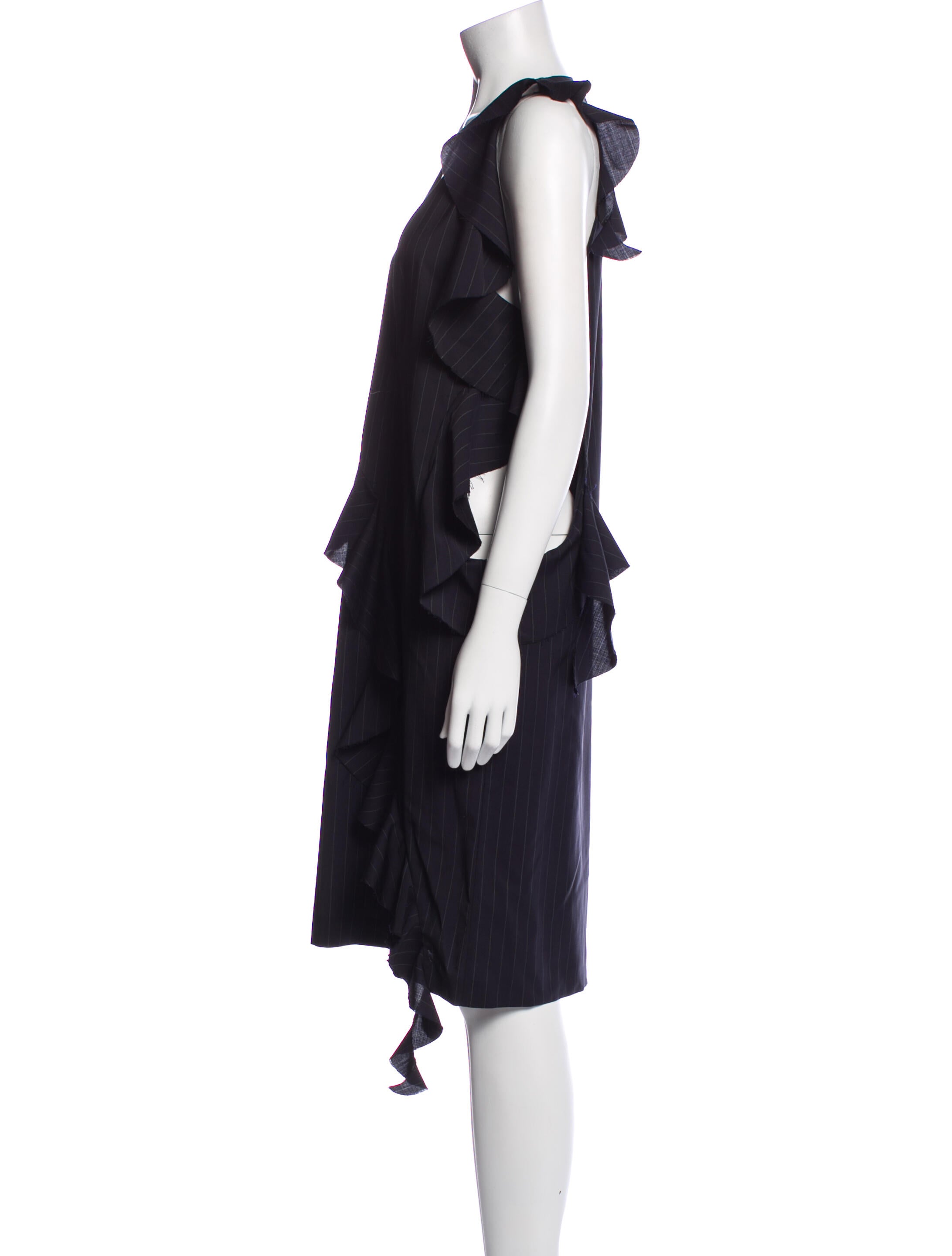 Maison Margiela Virgin Wool Knee-Length Dress