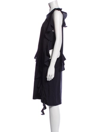 Maison Margiela Virgin Wool Knee-Length Dress