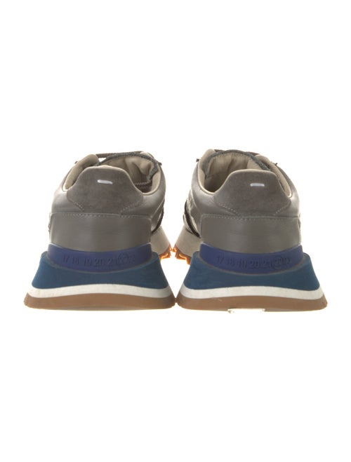 Maison Margiela Leather Raw-Edge Trim Sneakers