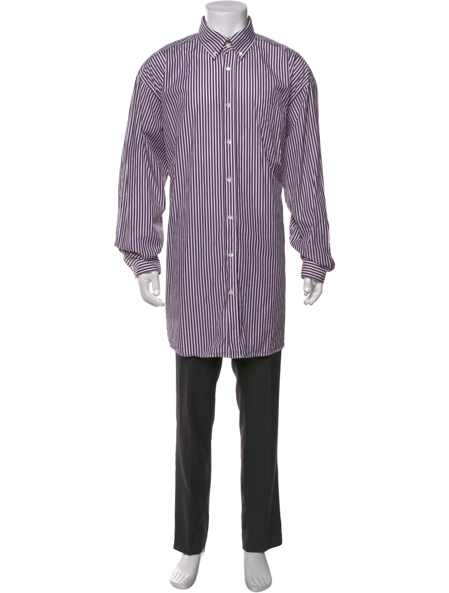 Maison Margiela Striped Long Sleeve Shirt