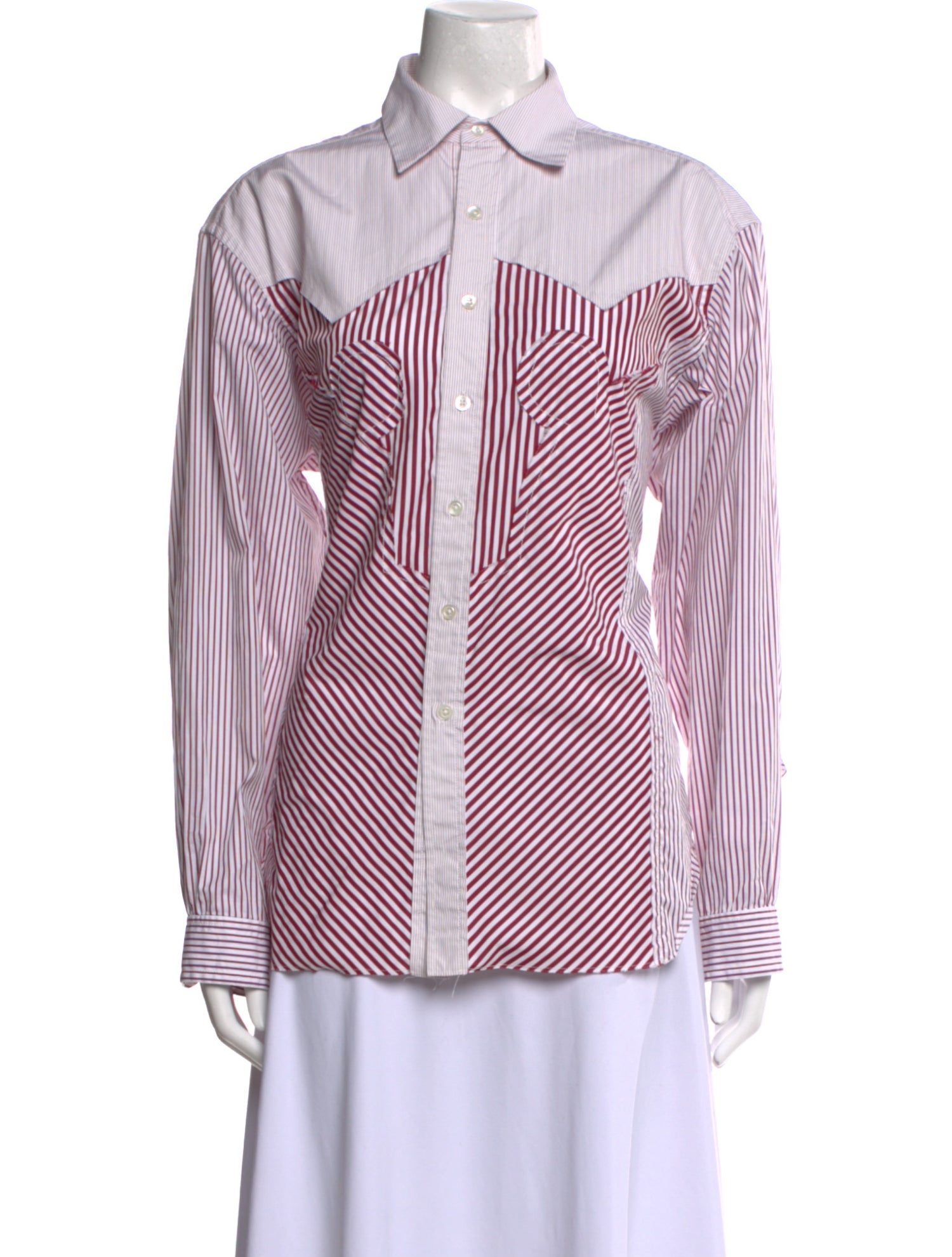 Maison Margiela 2024 Striped Button-Up Top