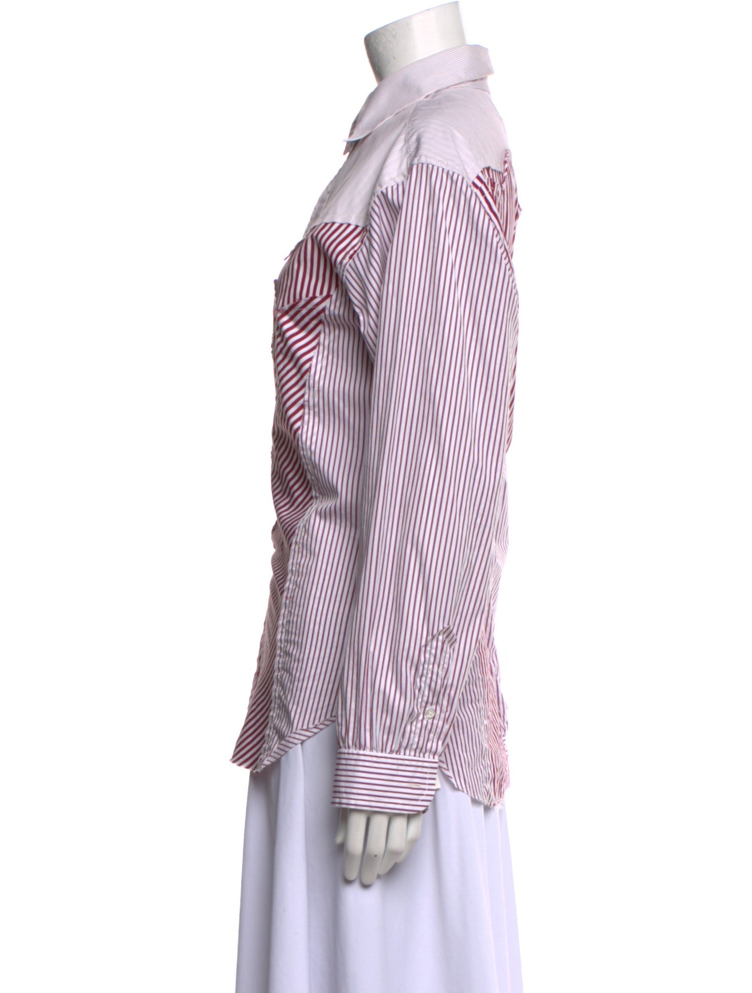 Maison Margiela 2024 Striped Button-Up Top