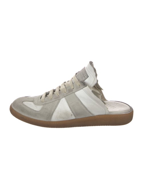 Maison Margiela Leather Colorblock Pattern Sneakers