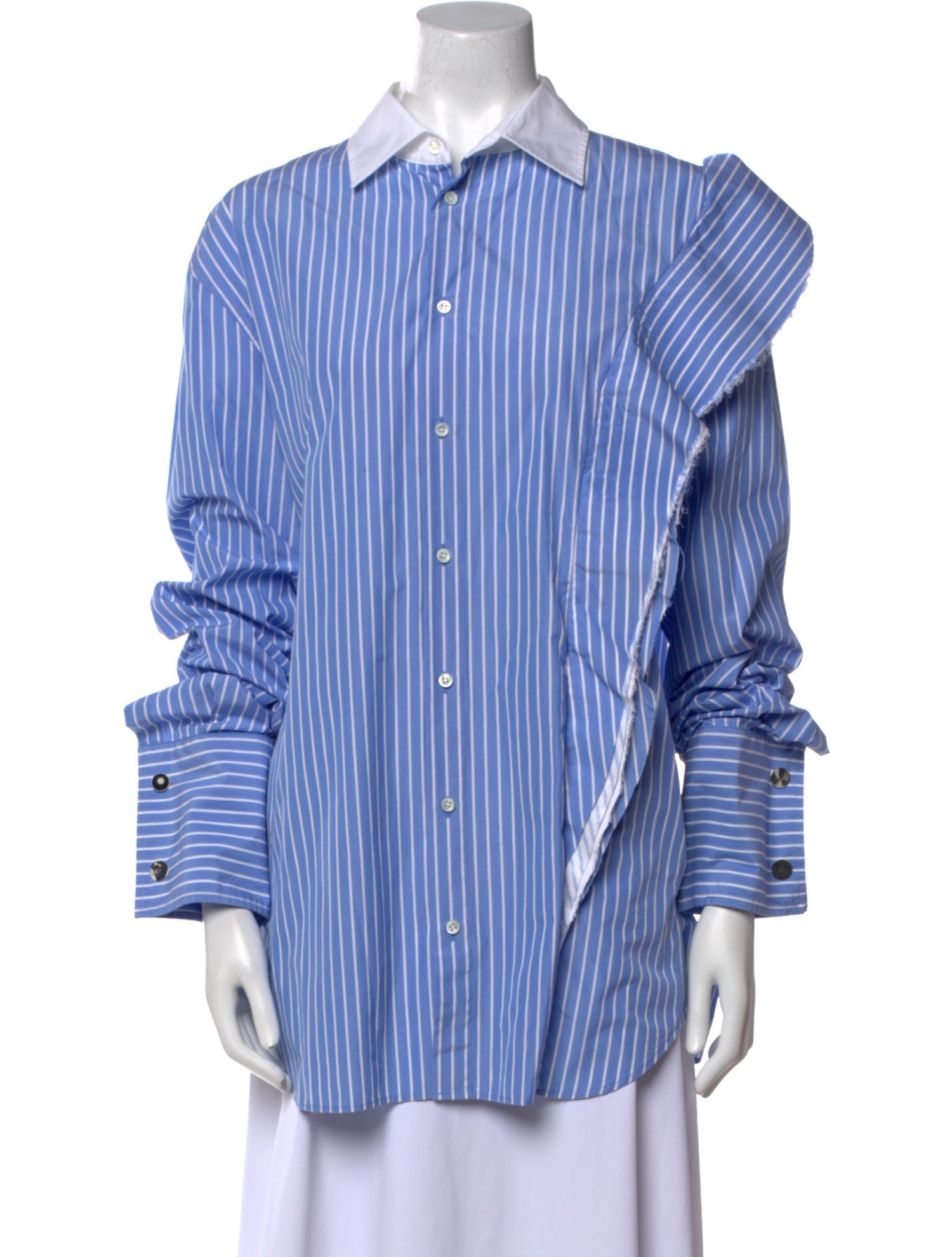 Maison Margiela 2016 Striped Button-Up Top w/ Tags