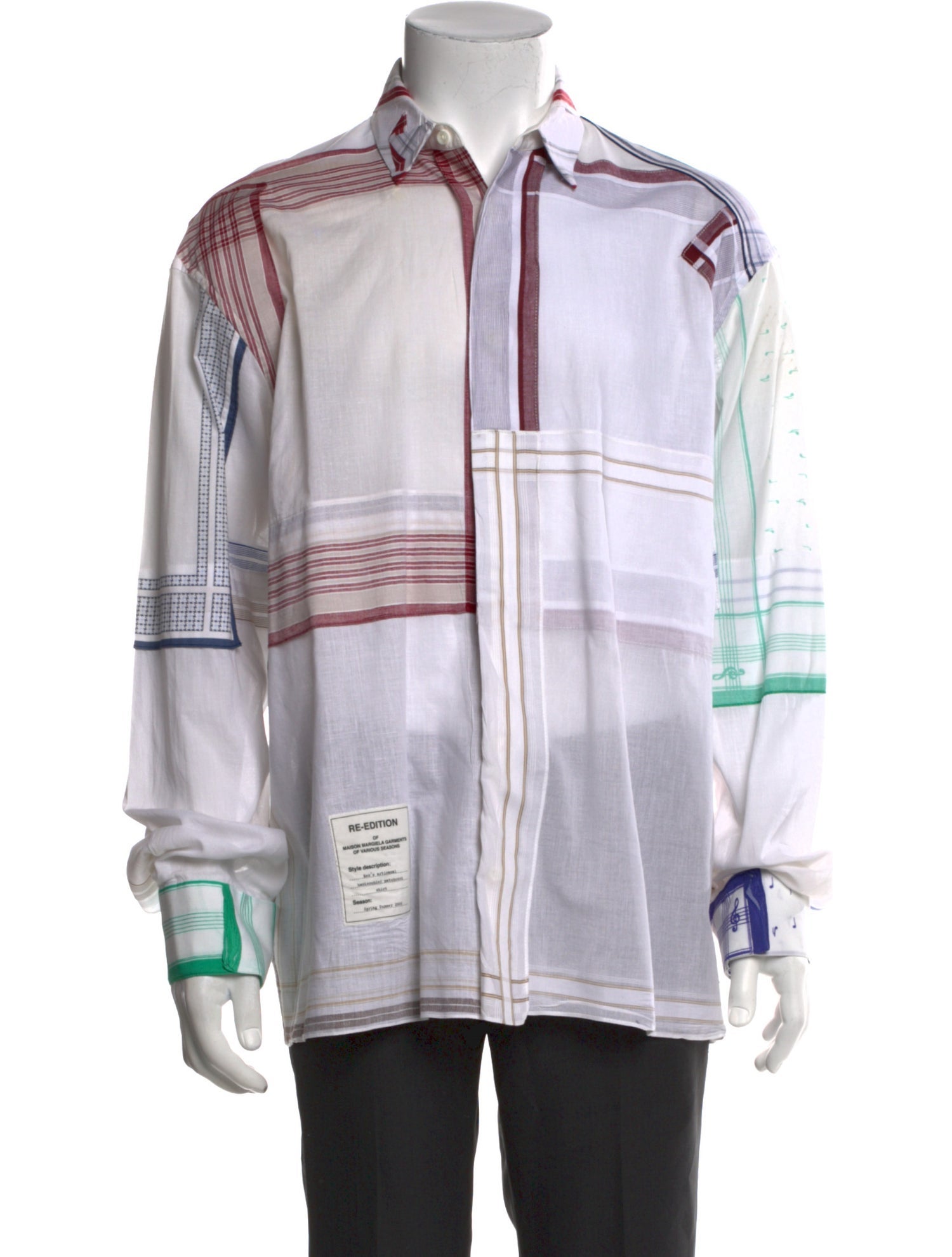 Maison Margiela 2017 Re-Edition Handkerchief Patchwork Shirt