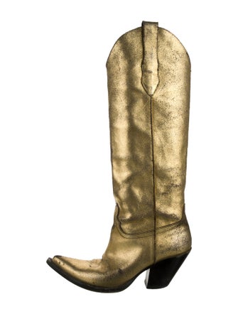 Maison Margiela Leather Western Boots