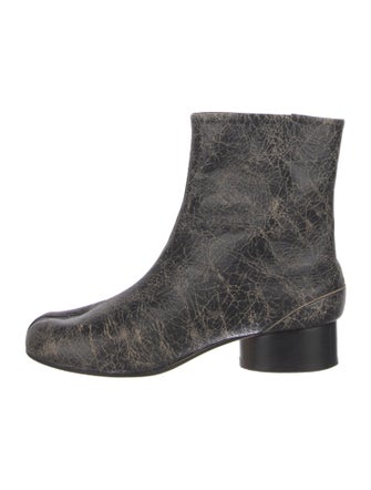 Maison Margiela Leather Patterned Boots