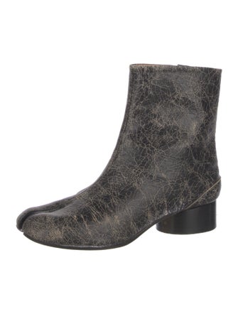 Maison Margiela Leather Patterned Boots