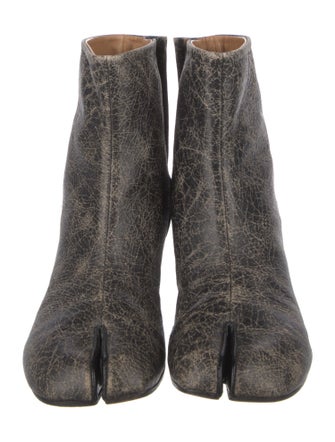 Maison Margiela Leather Patterned Boots