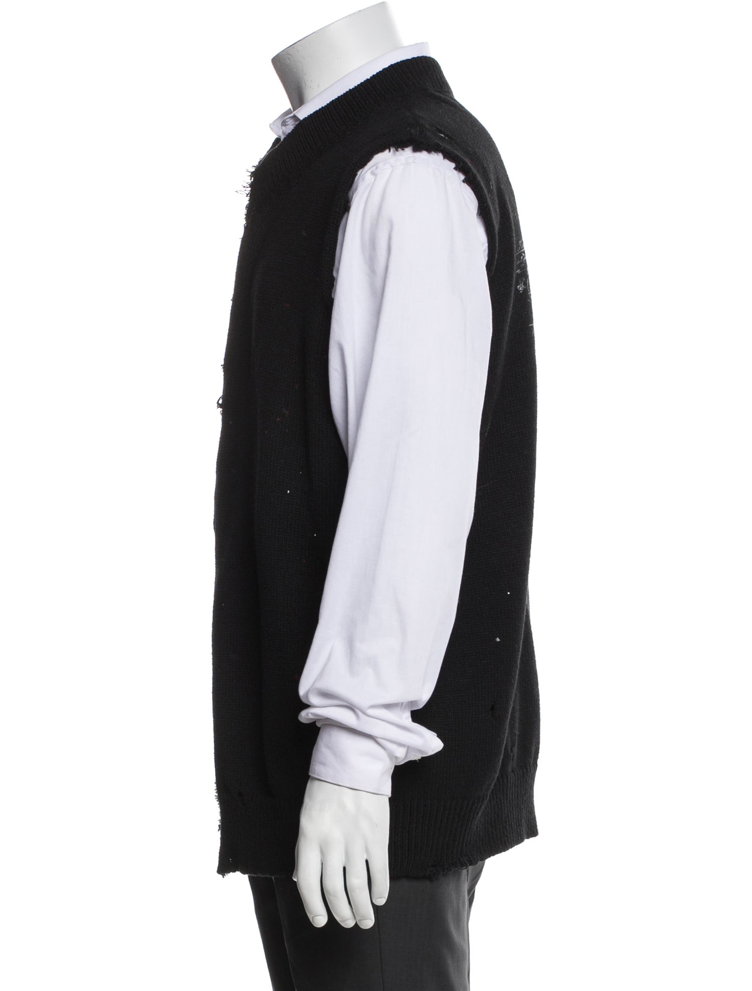 MM6 Maison Margiela 2025 Mock Neck Sweater Vest