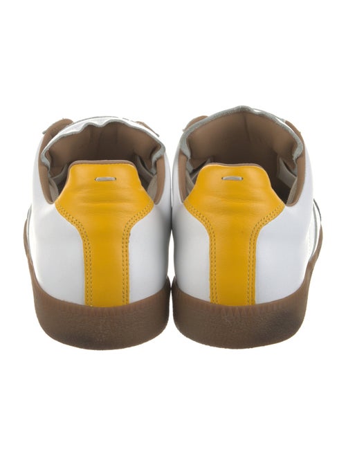 Maison Margiela Leather Colorblock Pattern Sneakers