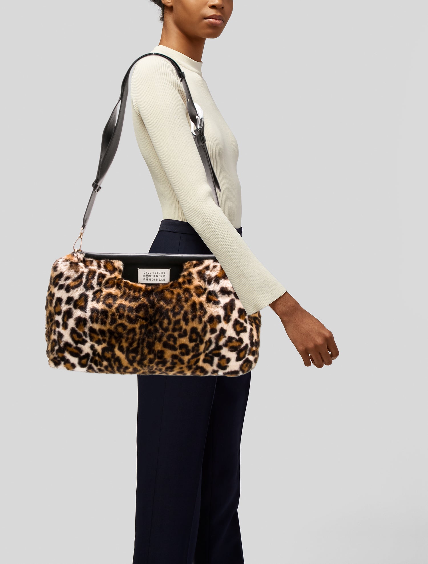 Maison Margiela Faux Fur Shoulder Bag