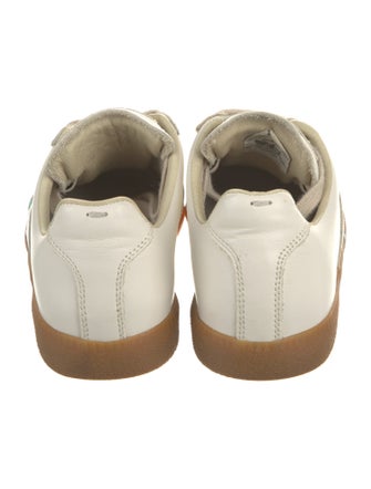 Maison Margiela Leather Colorblock Pattern Sneakers