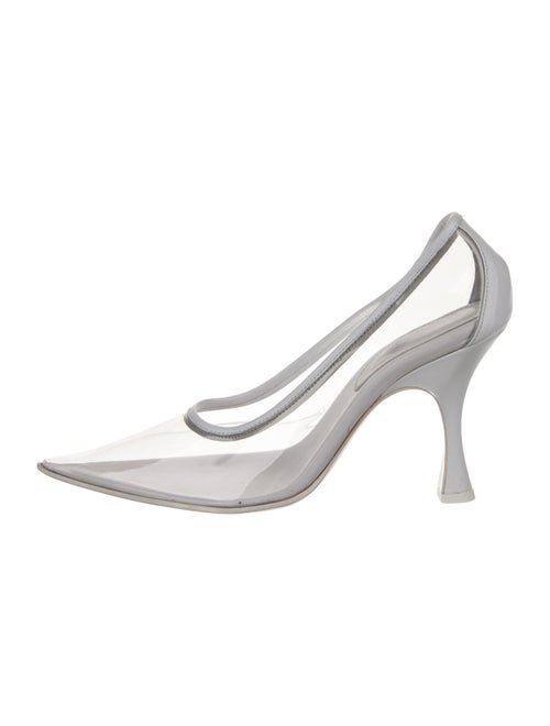 MM6 Maison Margiela PVC Leather Trim Embellishment Pumps