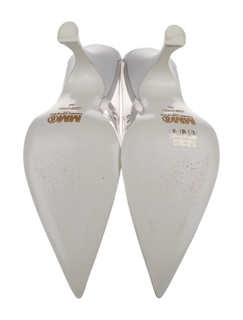 MM6 Maison Margiela PVC Leather Trim Embellishment Pumps