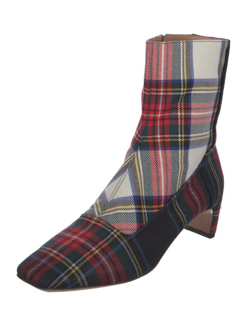 Maison Margiela Plaid Print Boots