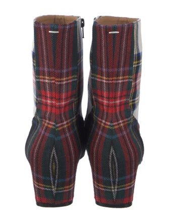 Maison Margiela Plaid Print Boots