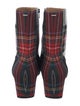 Maison Margiela Plaid Print Boots