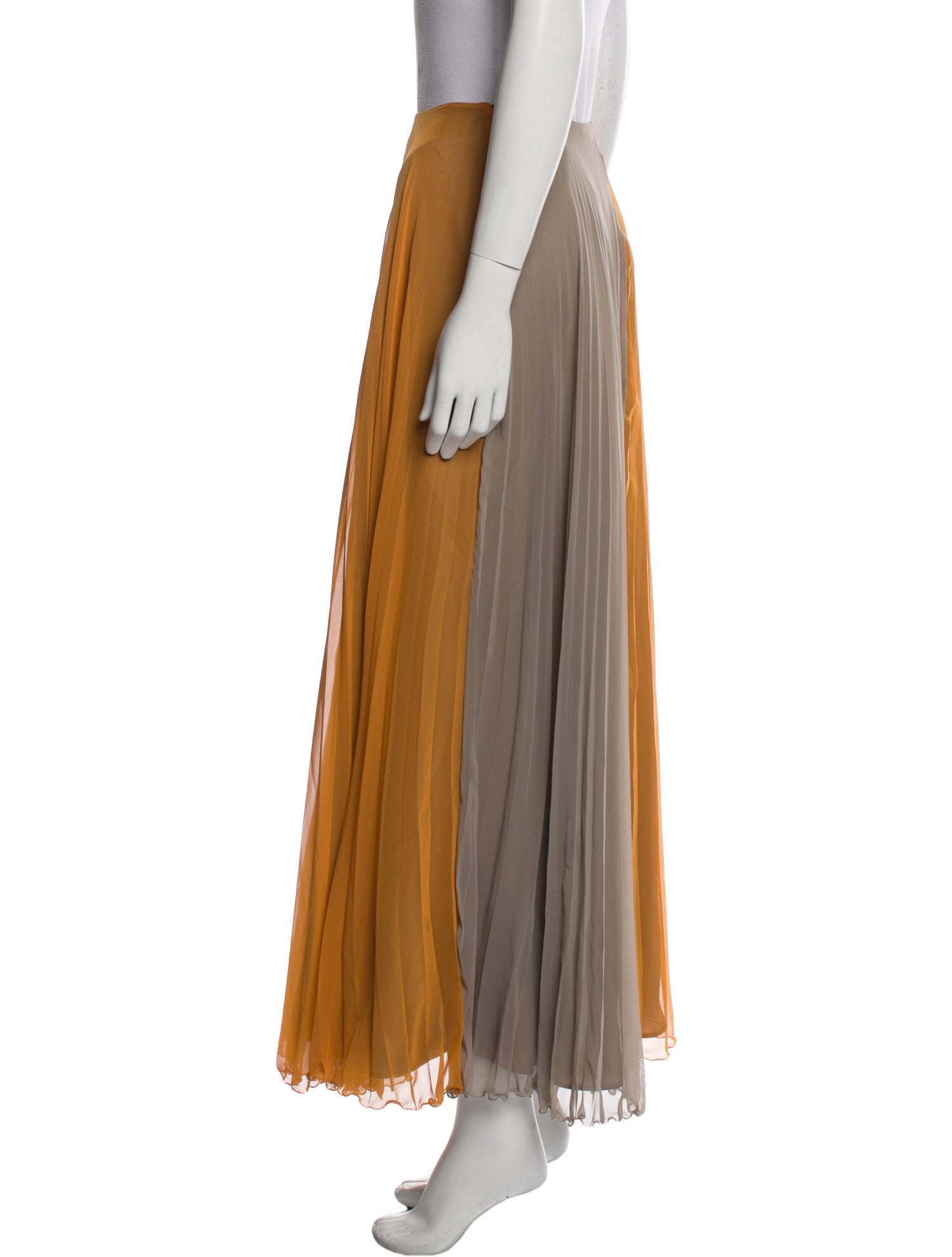 Maison Margiela Colorblock Pattern Midi Length Skirt