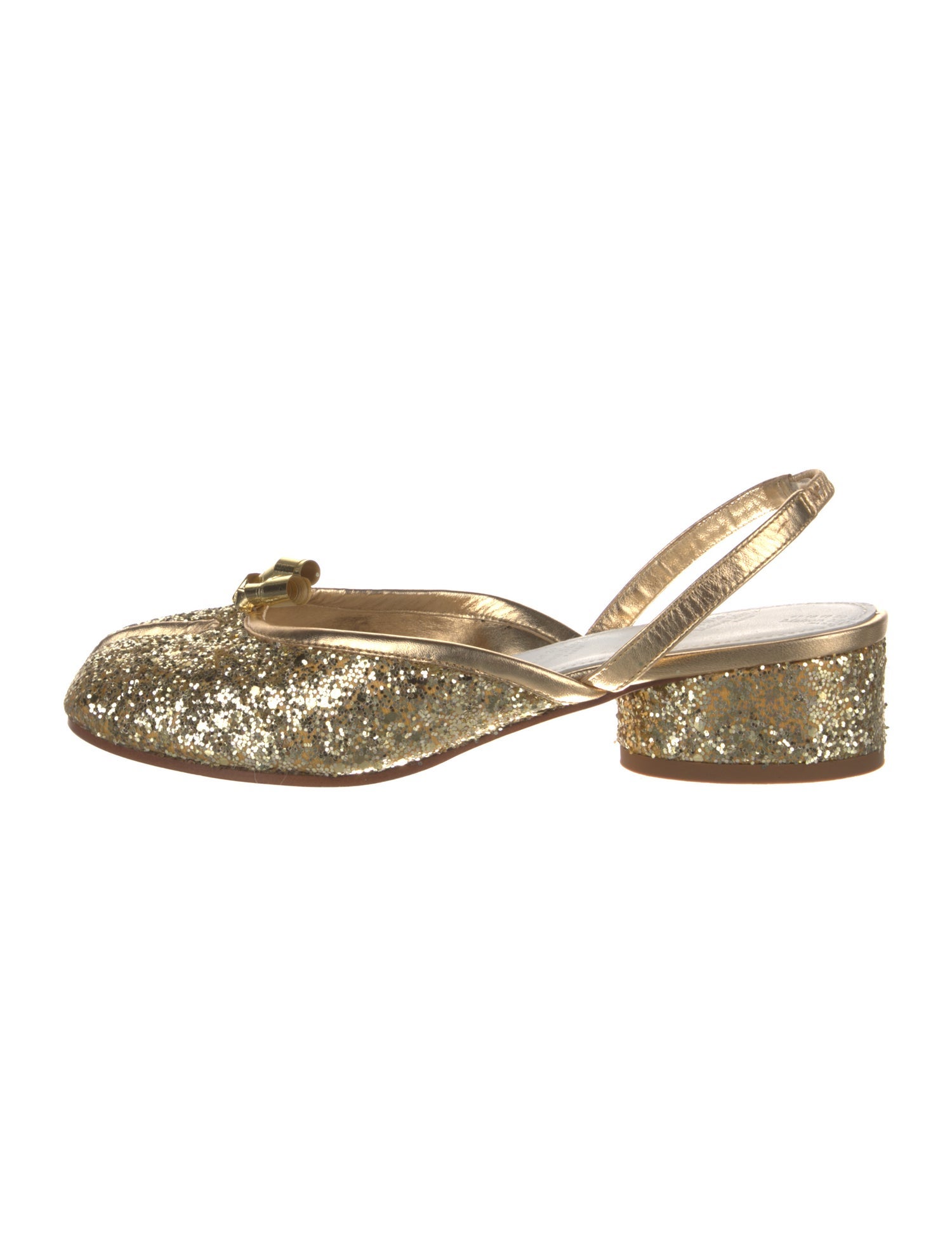 Maison Margiela Glitter Glitter Accents Slingback Pumps