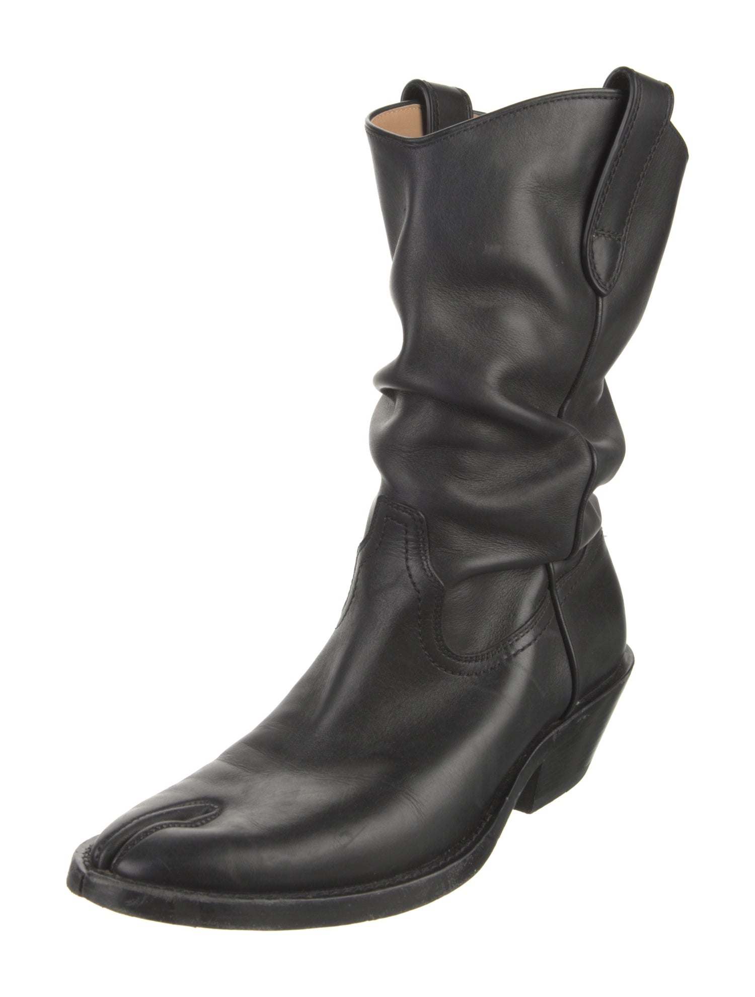 Maison Margiela Leather Western Boots