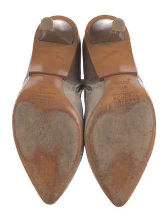 Maison Margiela Leather Crystal Embellishments Boots