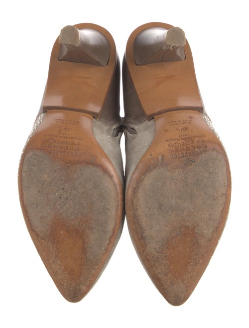 Maison Margiela Leather Crystal Embellishments Boots