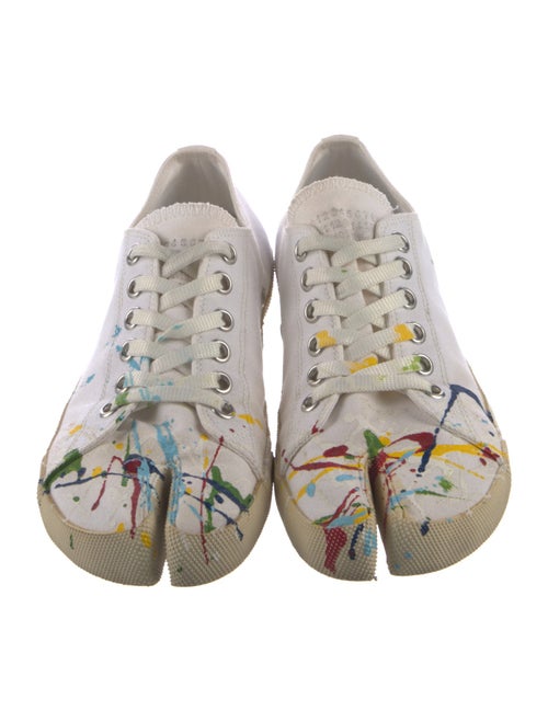 Maison Margiela Canvas Distressed Accents Sneakers