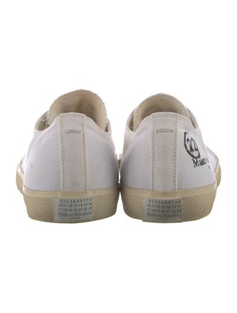 Maison Margiela Canvas Distressed Accents Sneakers