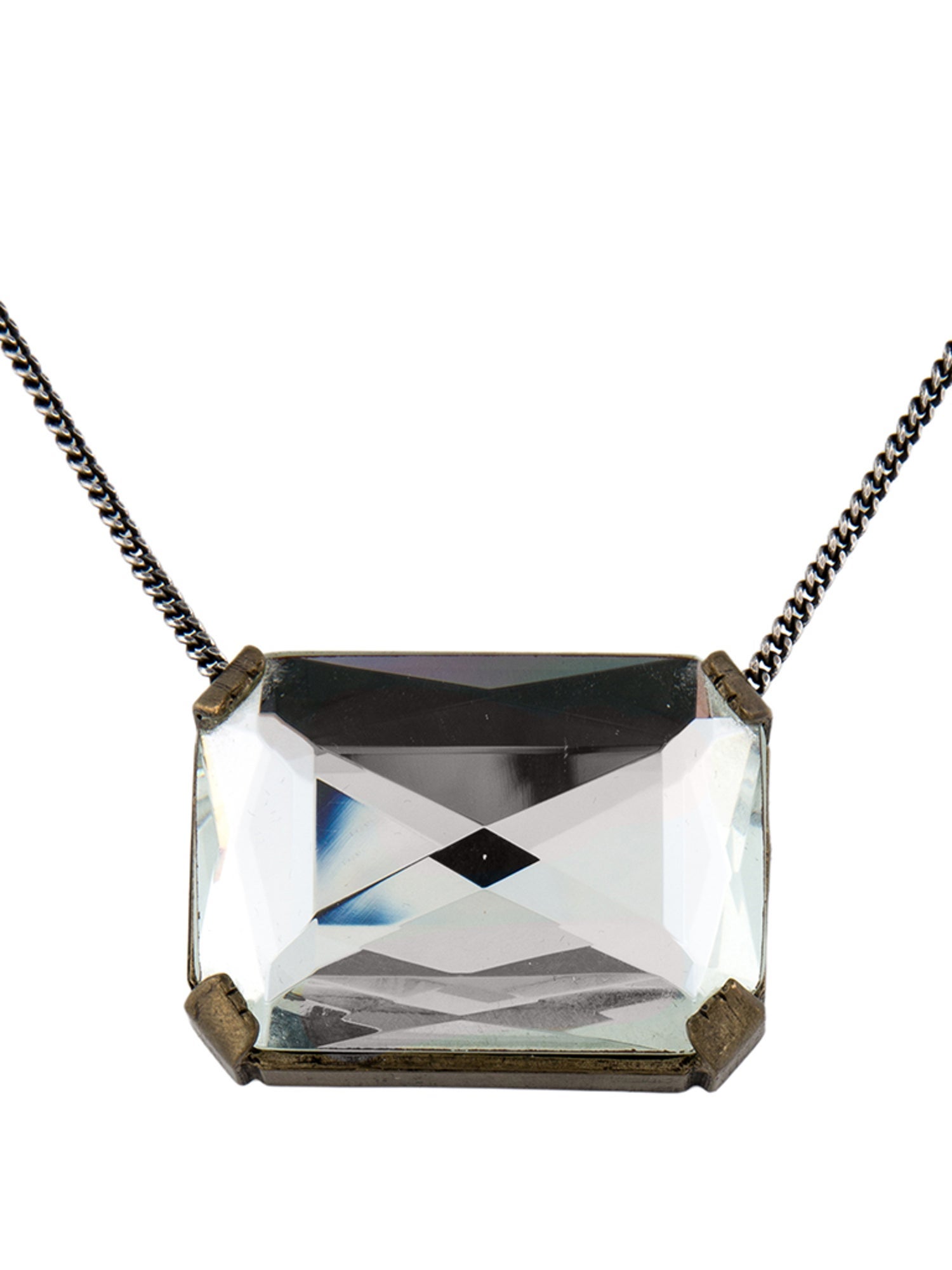 Maison Margiela Crystal Pendant Necklace