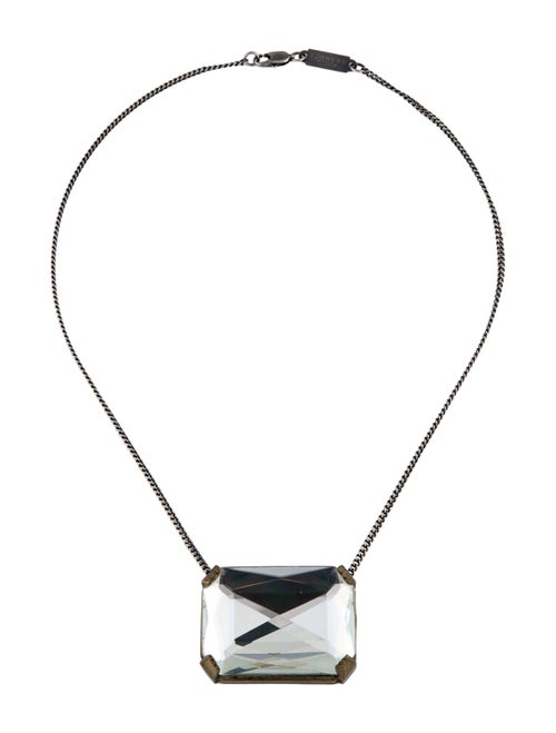 Maison Margiela Crystal Pendant Necklace