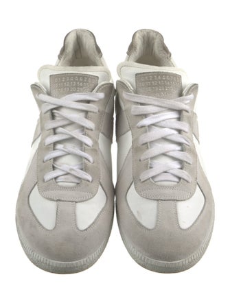 Maison Margiela Leather Printed Sneakers