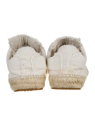 Maison Margiela Canvas Raw-Edge Trim Espadrille Sneakers