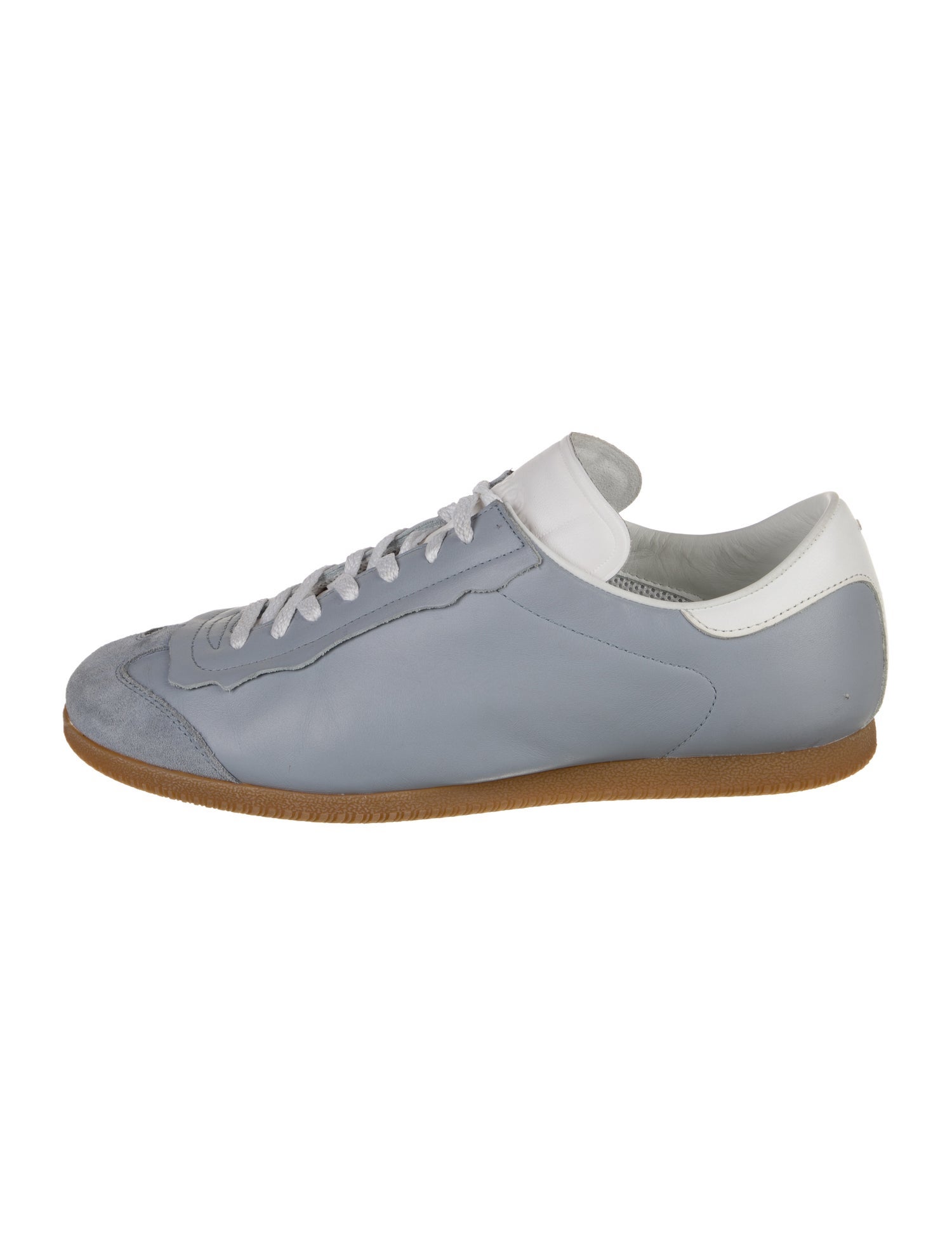 Maison Margiela Leather Scalloped Accent Sneakers