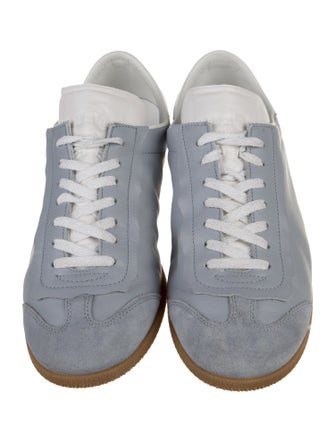 Maison Margiela Leather Scalloped Accent Sneakers