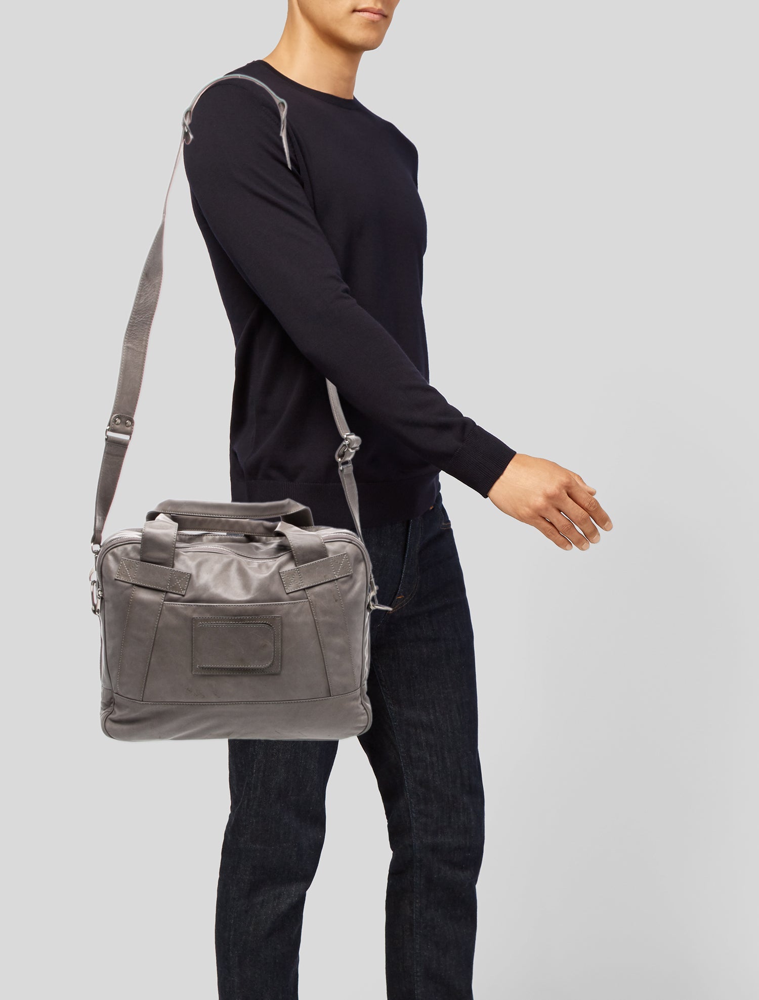 Maison Margiela Leather Messenger Bag