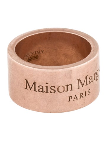 Maison Margiela Band Wide Logo Ring 7.5
