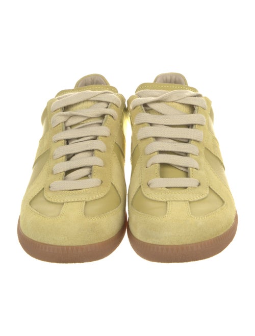 Maison Margiela Suede Colorblock Pattern Sneakers