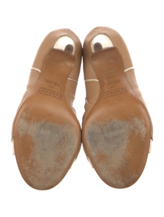 Maison Margiela Leather Colorblock Pattern Boots